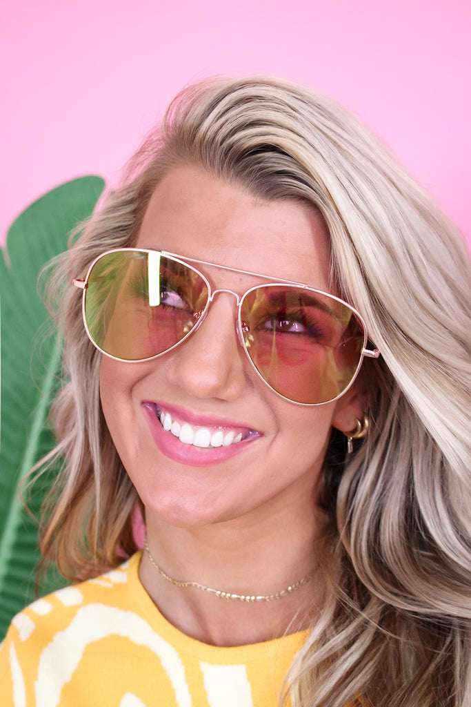 Sunny Season Sunglasses, Pink