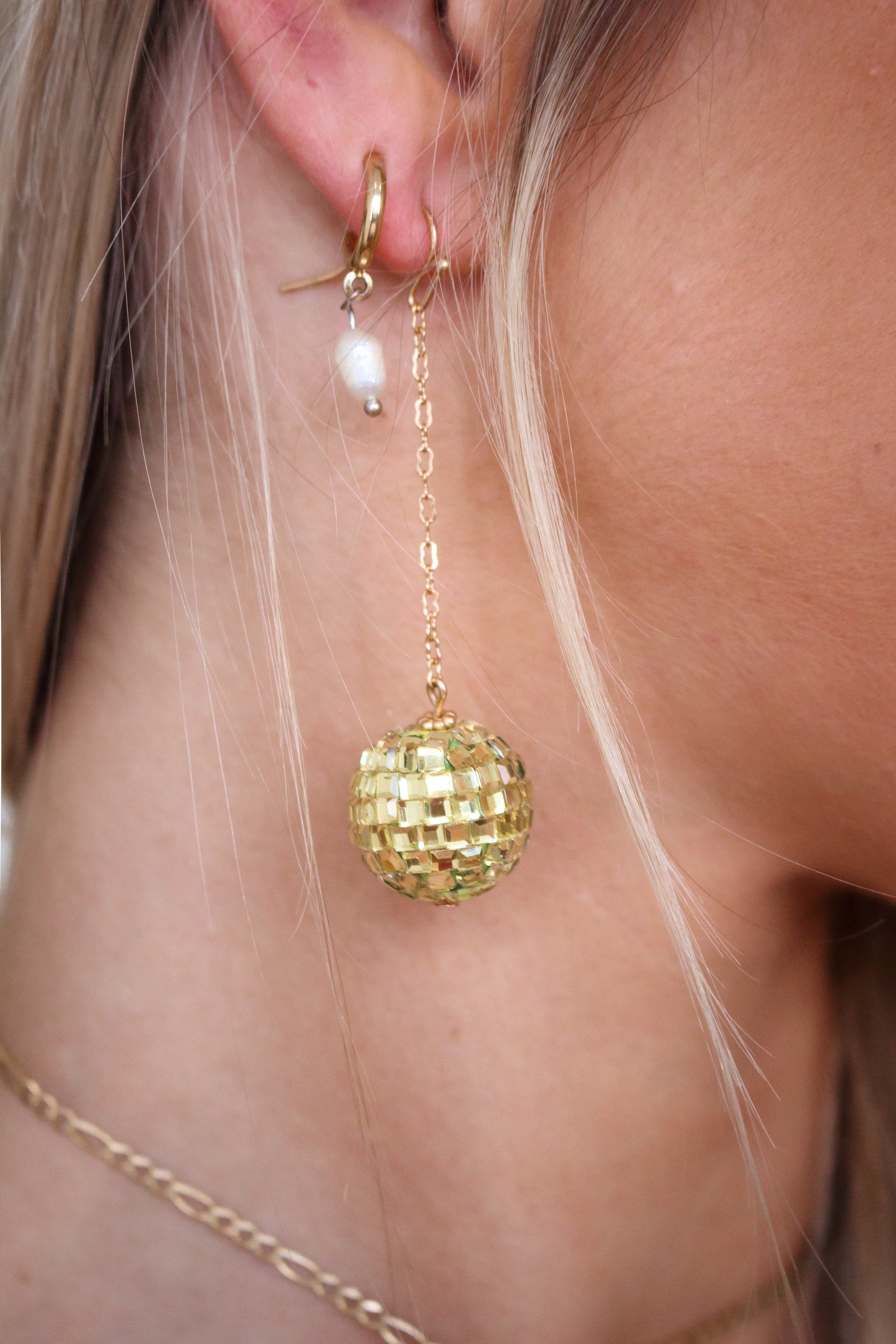 Life Of The Party Earrings, Gold